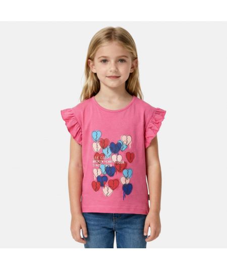 Tee shirt manche courte fille Lee Cooper