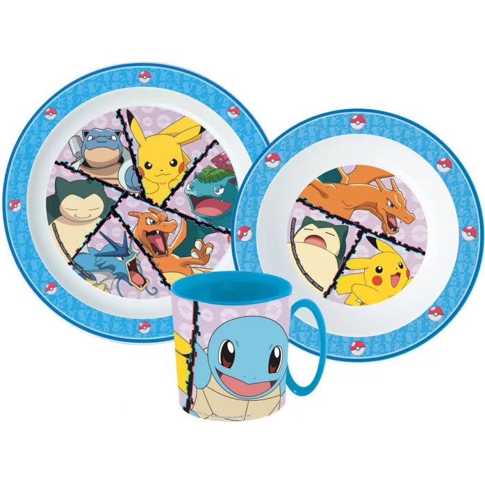 Coffret repas 2 assiettes plastique + mug plastique 265ml
