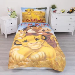Parure de lit Disney Le Roi Lion Terre des Lions Trio 140x200cm, 70x90cm