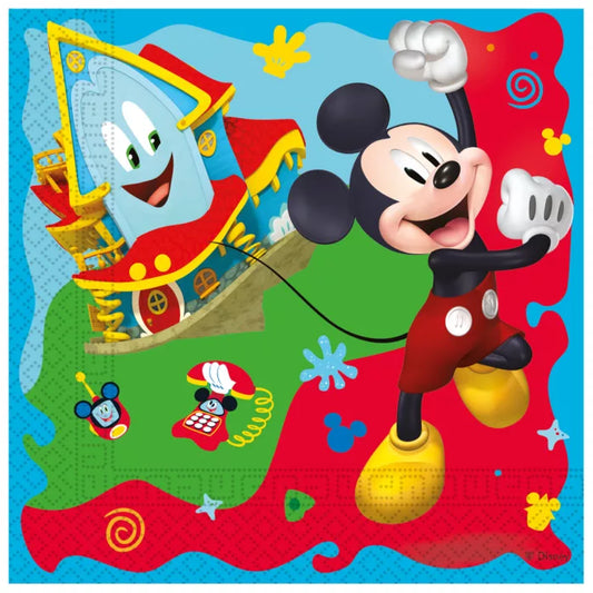 Serviette en papier anniversaire Mickey