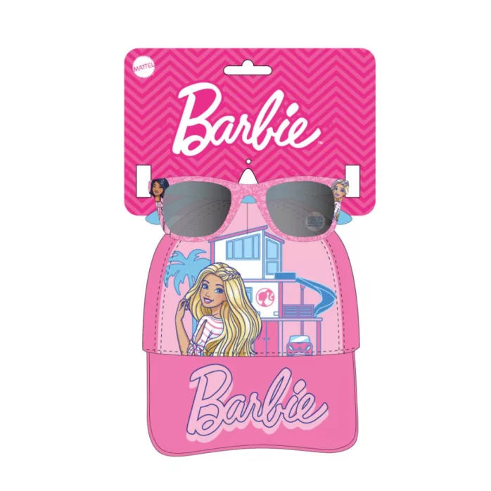 Ensemble lunettes de soleil et casquette barbie