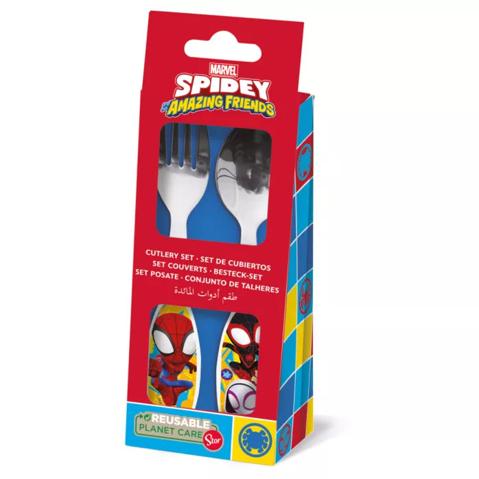Couverts en métal spidey lot de 2