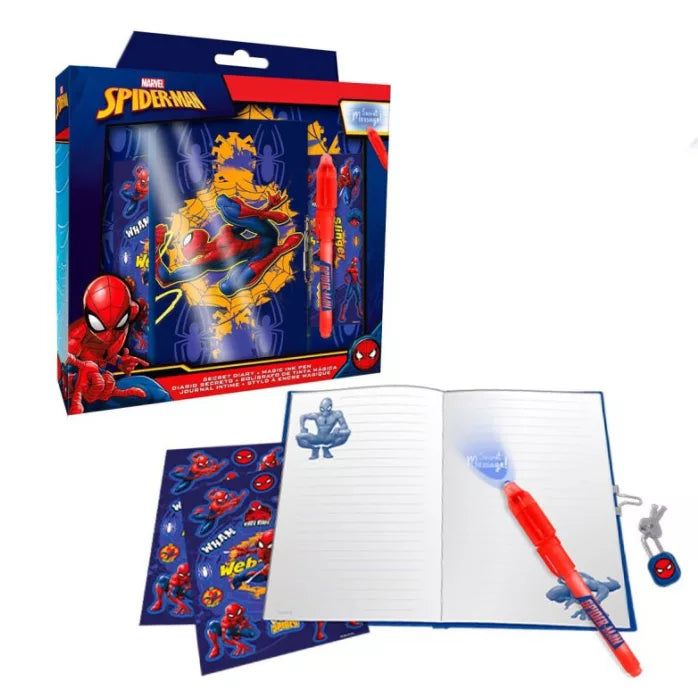 Journal + stylo magique spiderman