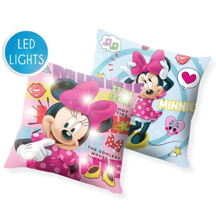Coussin lumineux Minnie 40×40cm