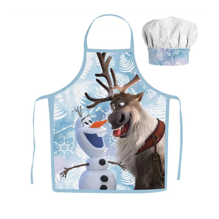 Tablier + Toque La Reine des Neiges pour enfants