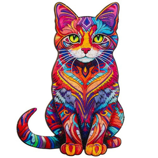 PUZZLE CHAT EN BOIS
