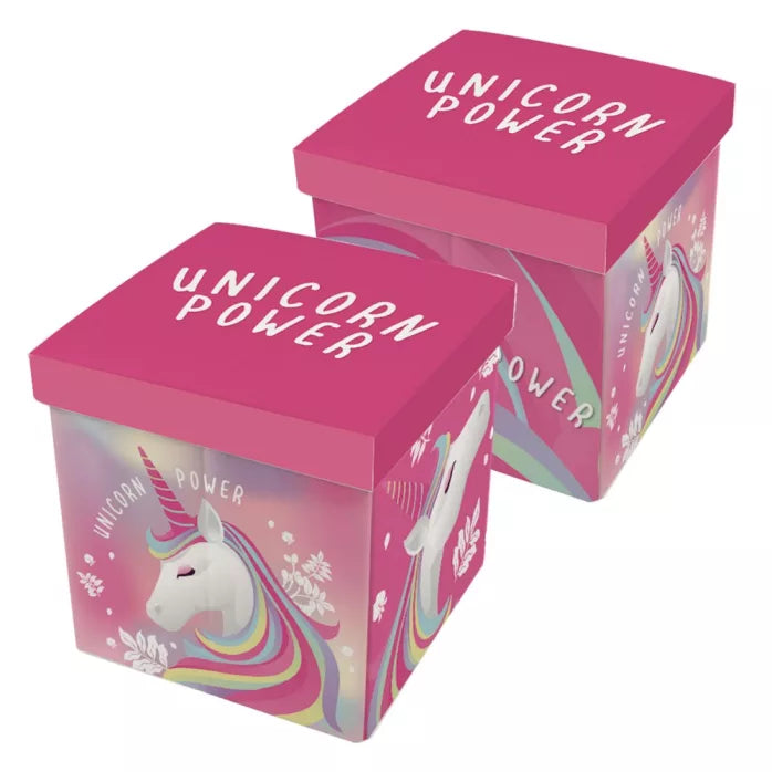 Rangement pour jouets en tissu licorne 30×30×30cm