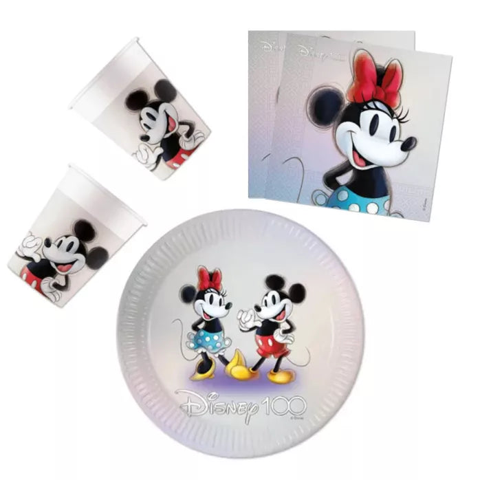 Ensemble de vaisselle pour anniversaire Minnie Mickey