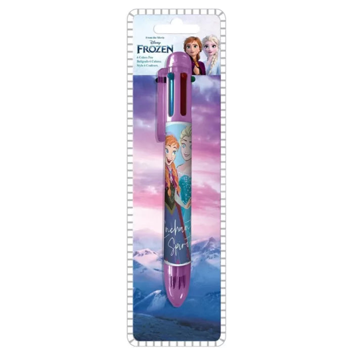 Stylo 6 couleurs reine des neiges