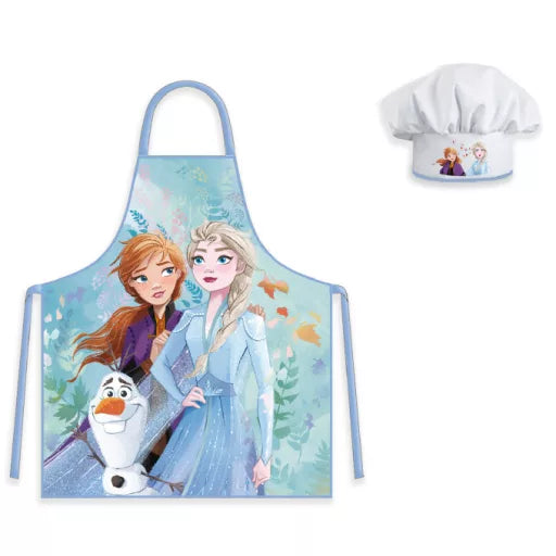 Tablier + Toque La Reine des Neiges pour enfants