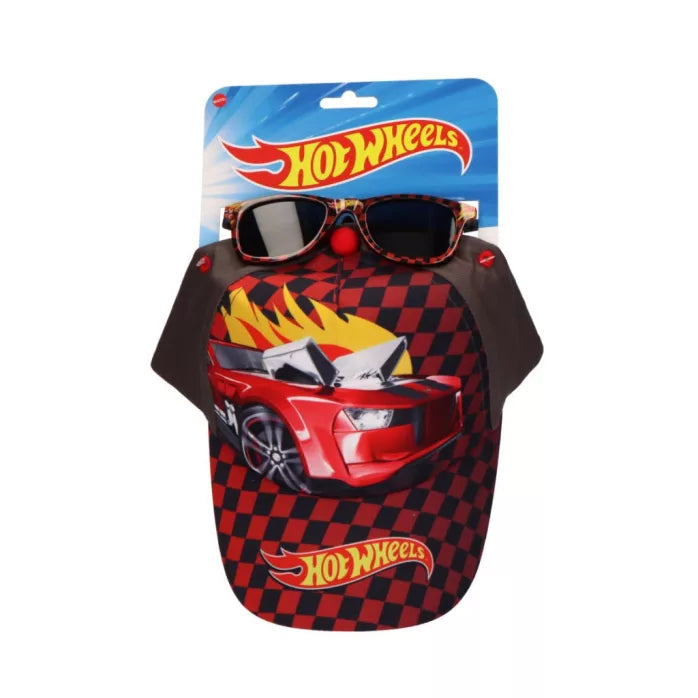 Ensemble lunettes de soleil et casquette Hot Wheels