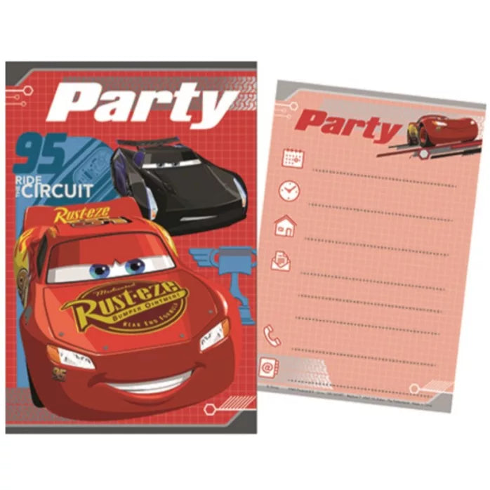 Invitation anniversaire Cars