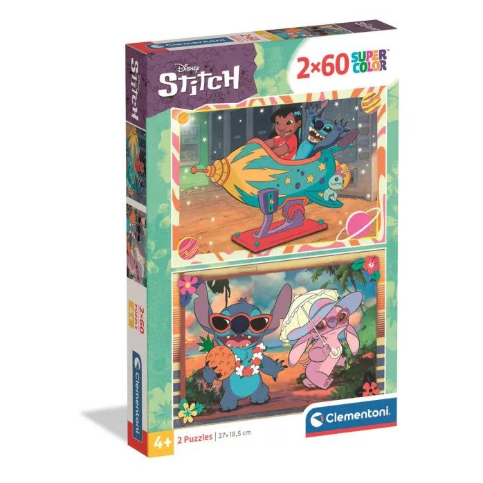 Puzzle 2×60 pièces Stitch