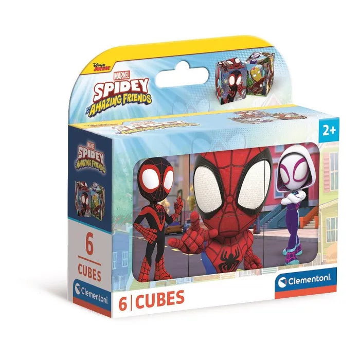6 cubes puzzles spiderman