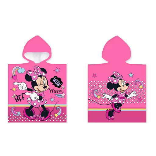 Poncho de plage Disney Minnie BFF 50x100 cm