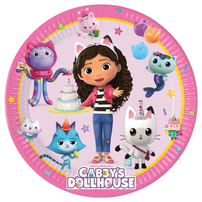 Lot de 8 assiettes anniversaire 23cm