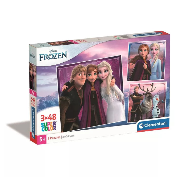 Puzzle reine des neiges 3×48 pièces