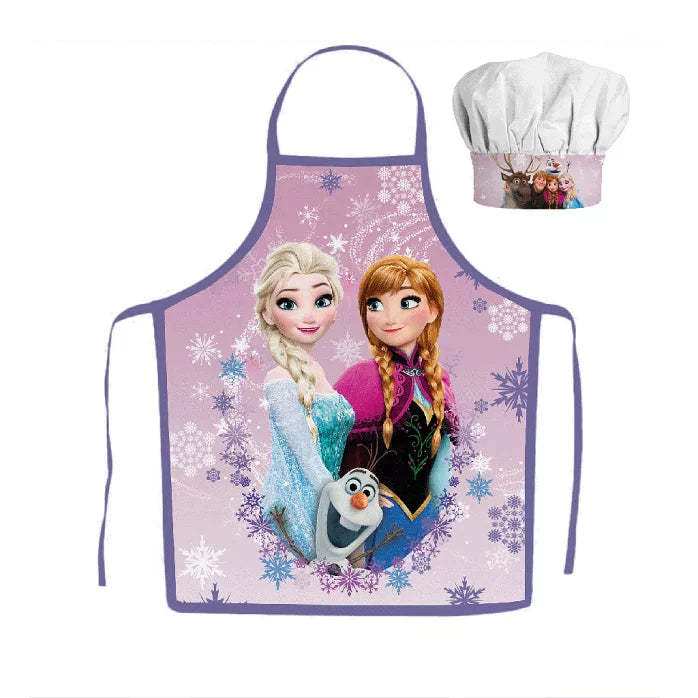 Tablier + Toque La Reine des Neiges pour enfants