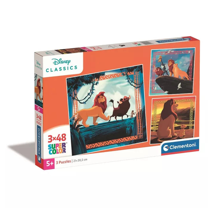 Puzzle le roi lion 3×48 pièces