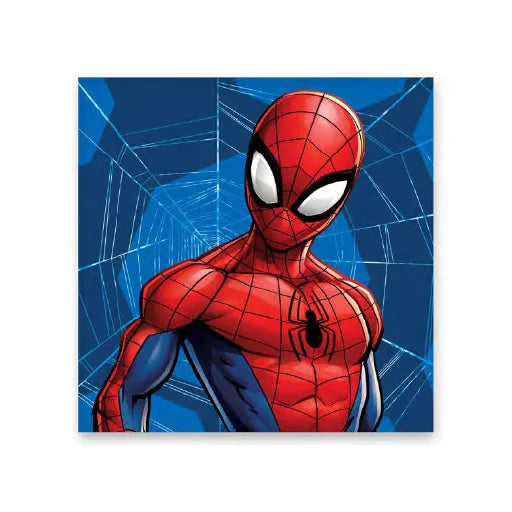 Serviette mains et visage spiderman 30×30cm