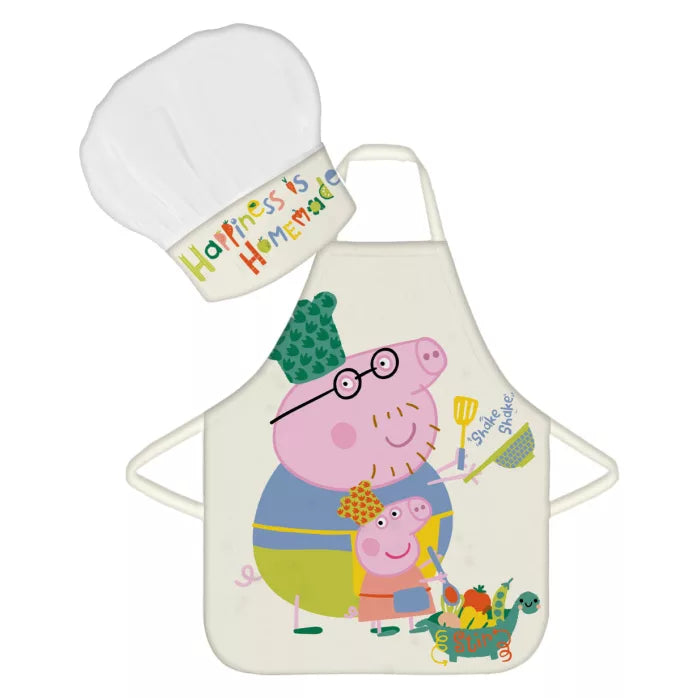 Tablier + toque Peppa pig
