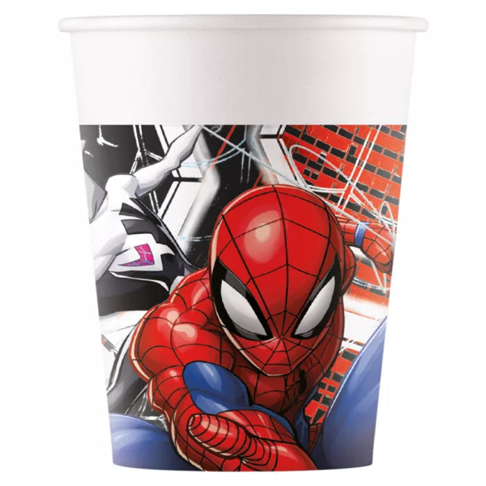 Gobelet en papier spiderman ×8 200ml