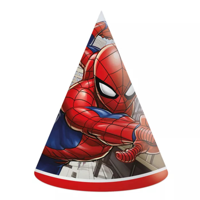 Chapeau fête spiderman ×6