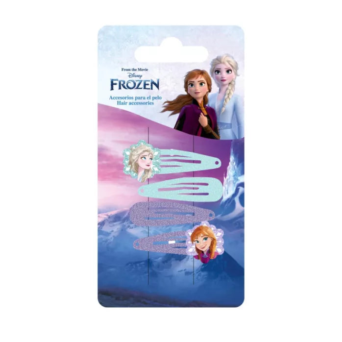 Lot de 4 barrettes reine des neiges