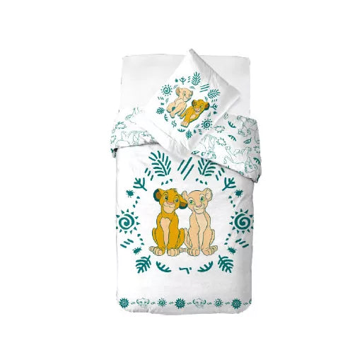 Parure de lit Disney Le Roi Lion Rêves de la Jungle 140×200cm, 70×90 cm