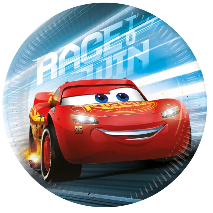 Assiette anniversaire ×8 Cars