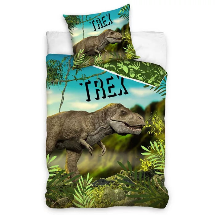 Parure de lit dinosaure 140×200cm, 70×90 cm