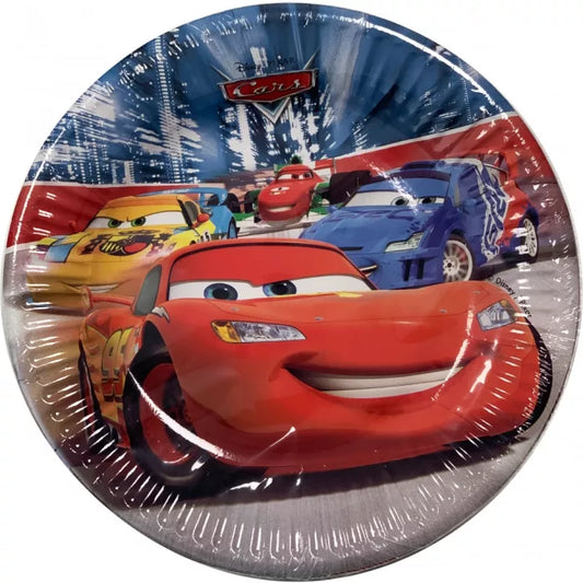 Assiette anniversaire ×8 Cars