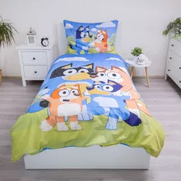 Parure de lit bluey 1 personne 140×200