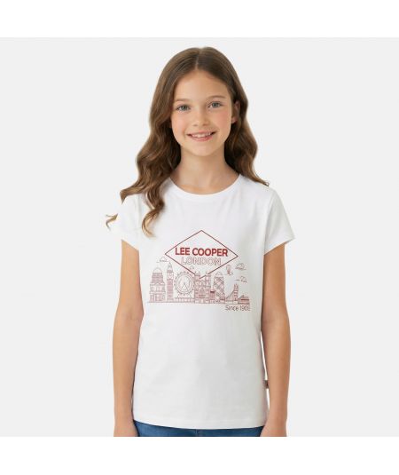 Tee shirt manche courte fille Lee Cooper