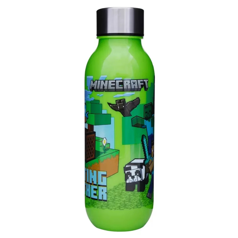 Bouteille plastique Minecraft avec bouchon a vis