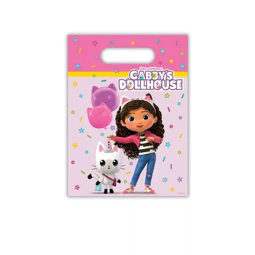 6 sacs cadeaux anniversaire Gabby chat