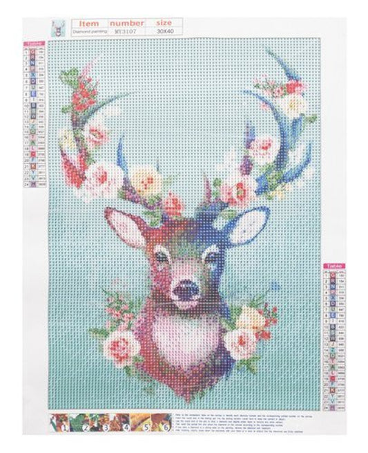 Diamant painting cerf 30x40cm