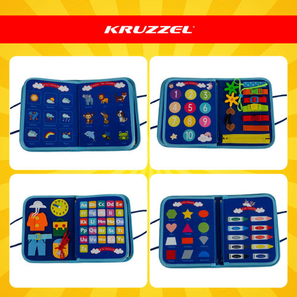 Livre de manipulation krussel Montessori 7 activités en 1