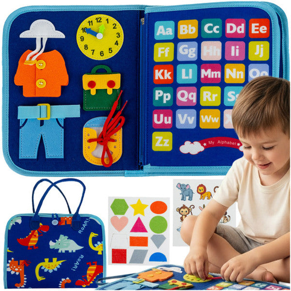 Livre de manipulation krussel Montessori 7 activités en 1