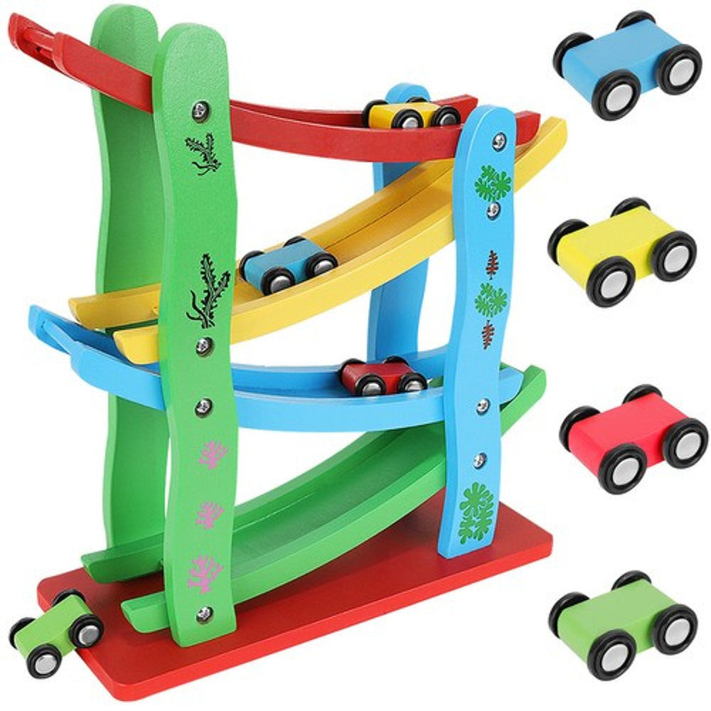 Toboggan en bois pour voiture