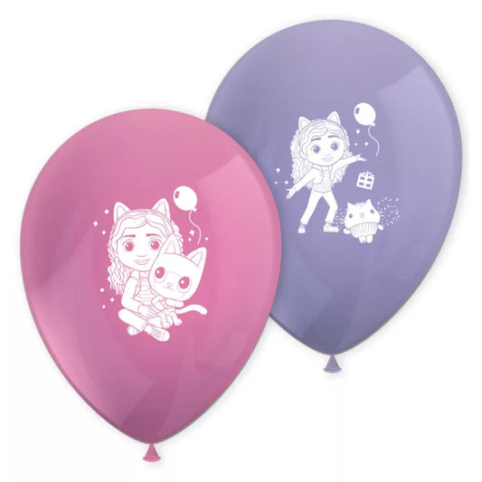 Ballon anniversaire Gabby chat x8