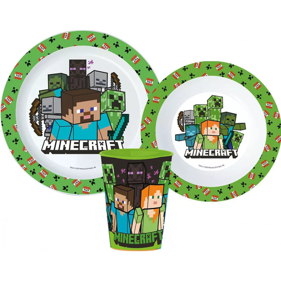 Service de table Minecraft 3 pièces