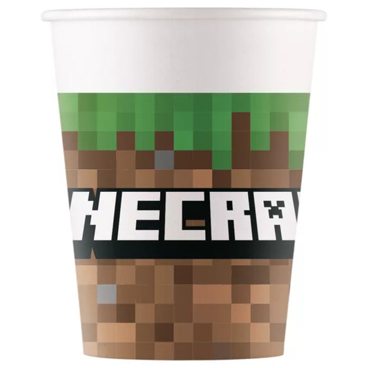 Gobelet Minecraft lot de 8 200ml