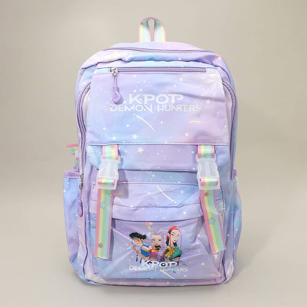 Sac à dos scolaire HUNTRIX Chasseurs de démons KPOP pour enfants