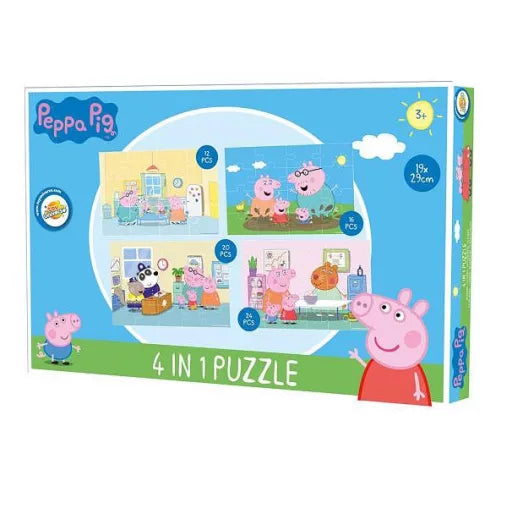 Puzzle Peppa pig 4 en 1