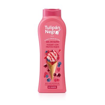Gel douche tulipan yaourt fruits rouges