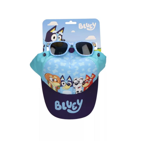 Ensemble lunettes de soleil et casquette bluey