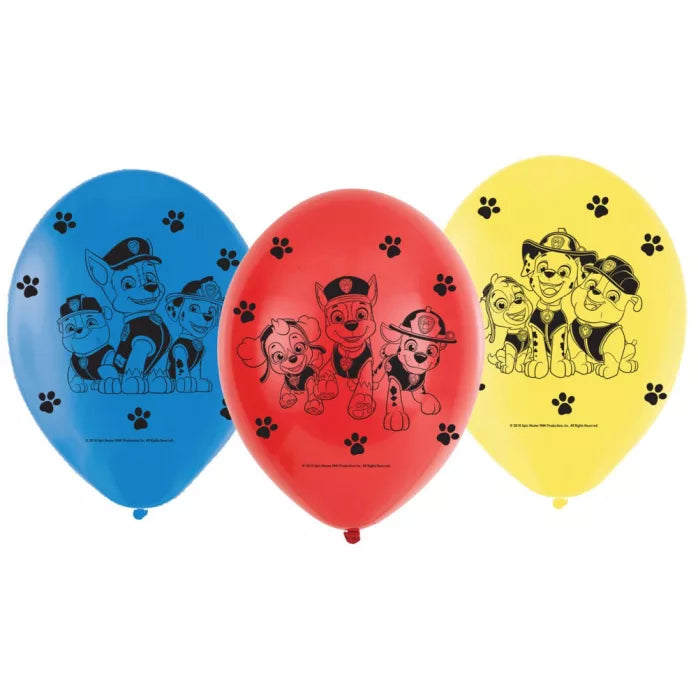 6 ballons pat patrouille