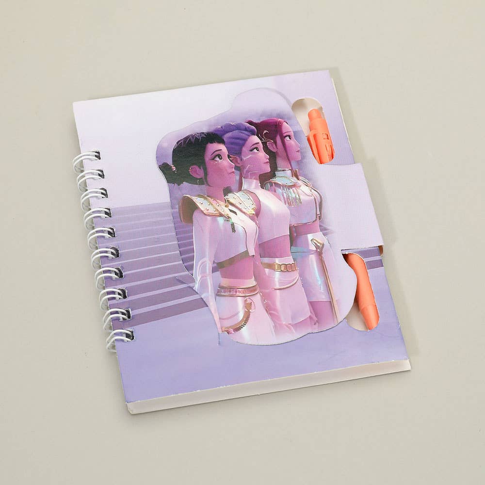 Ensemble de stylos et carnets Kpop Demon Hunters HUNTRIX