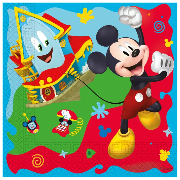 Serviette en papier anniversaire Mickey